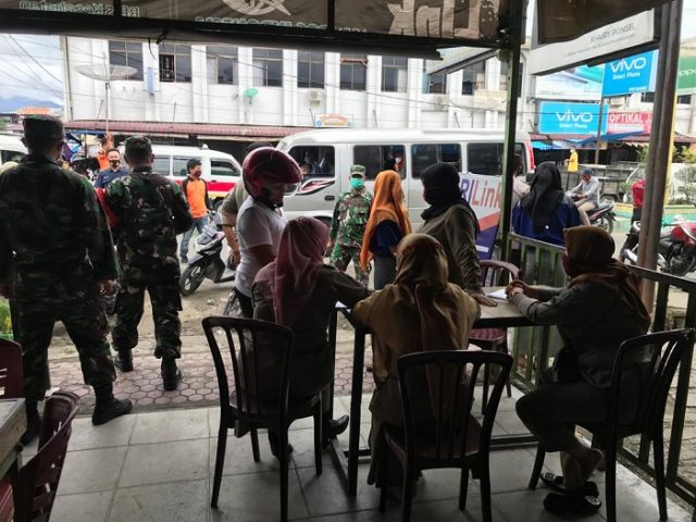 razia pakai masker di pasar lama
